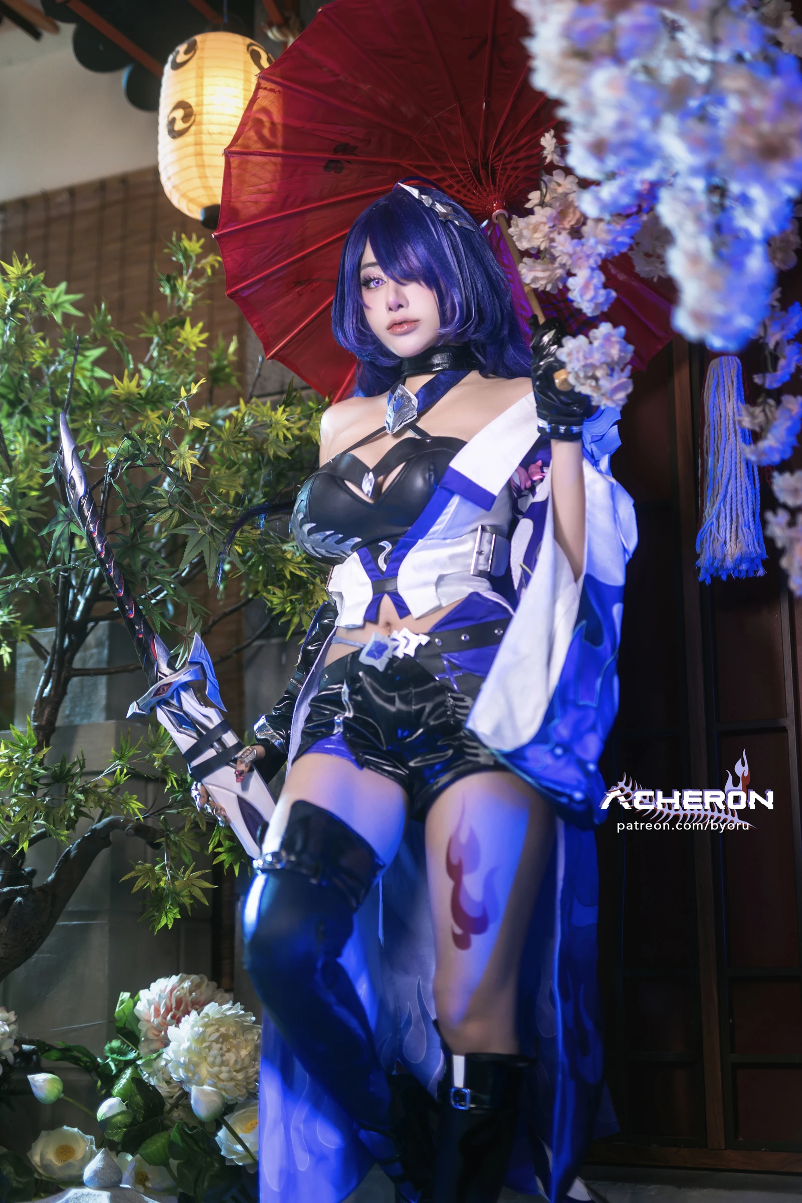 Acheron 黄泉（星铁）美女动漫博主性感Cosplay写真Byoru