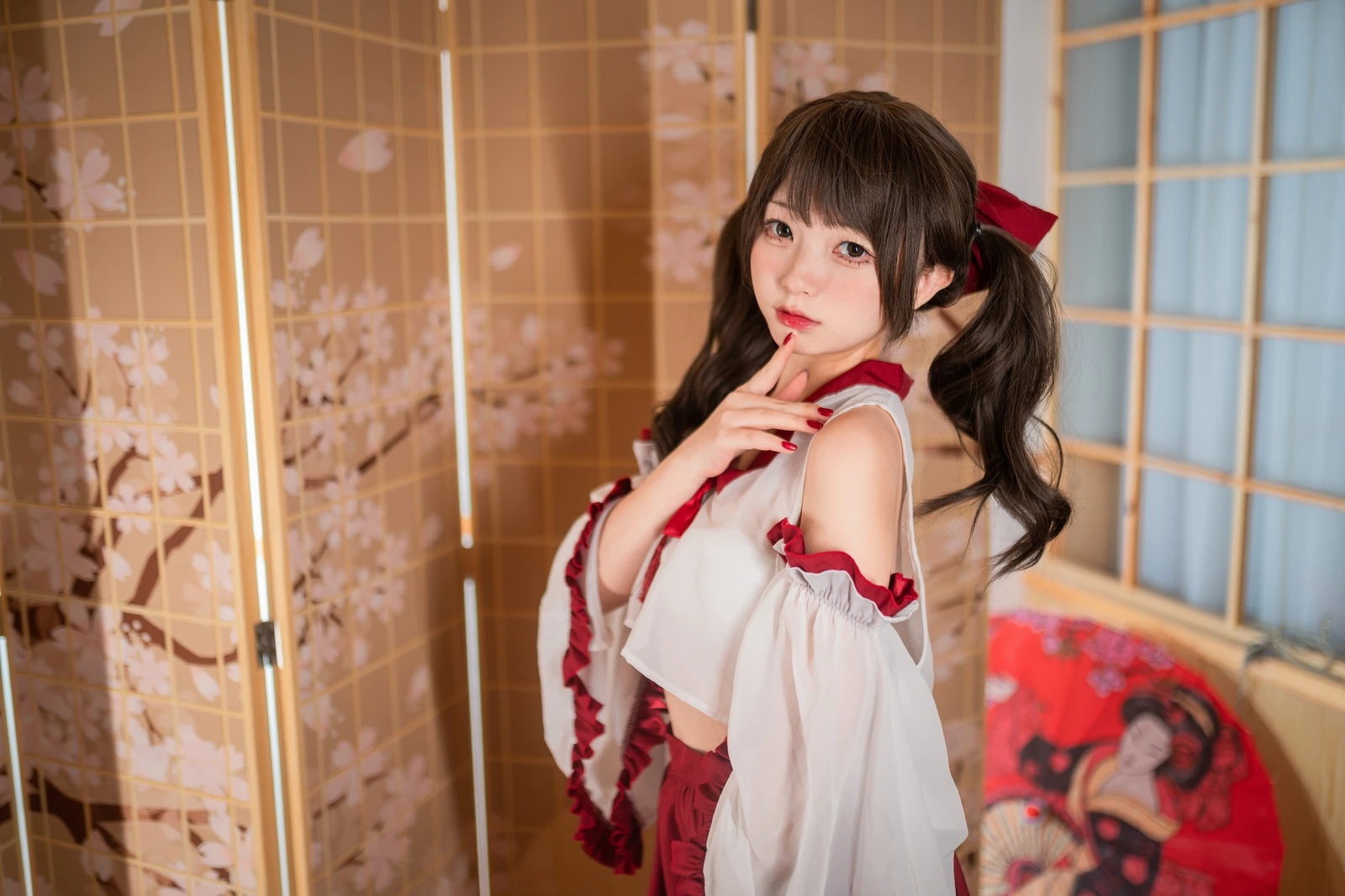 小巫女美女动漫博主性感Cosplay写真花铃